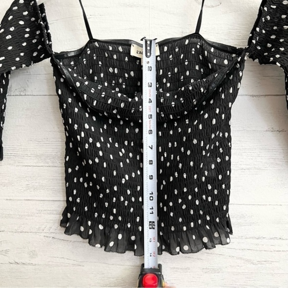 L’agence Aero Off the Shoulder Smocked Top - Picture 11 of 11
